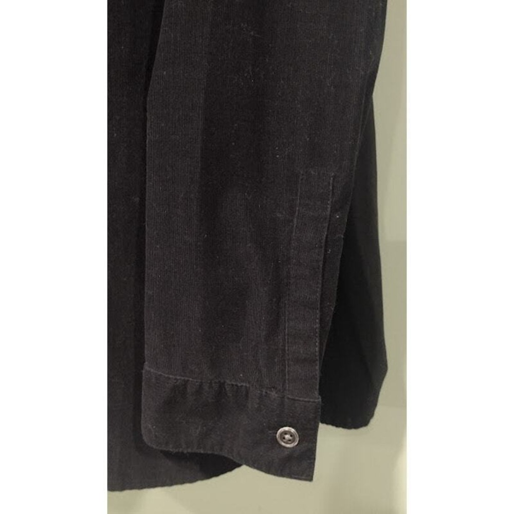 J Jill Long Sleeve Pullover Corduroy Flared Shirt with Front Pleat, Black, Sz S - Picture 4 of 8